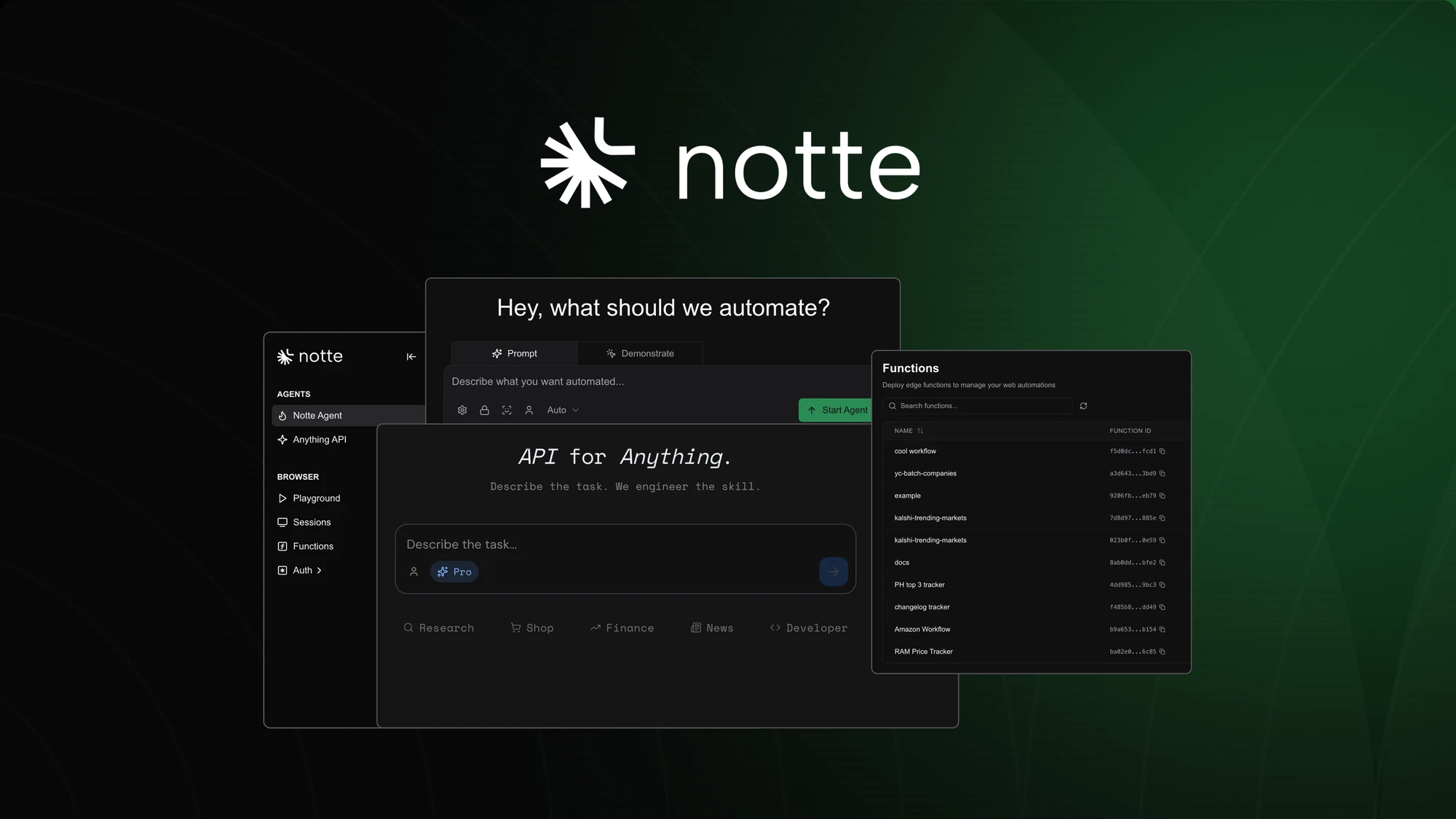 Notte — AI Browser Automation and Agents