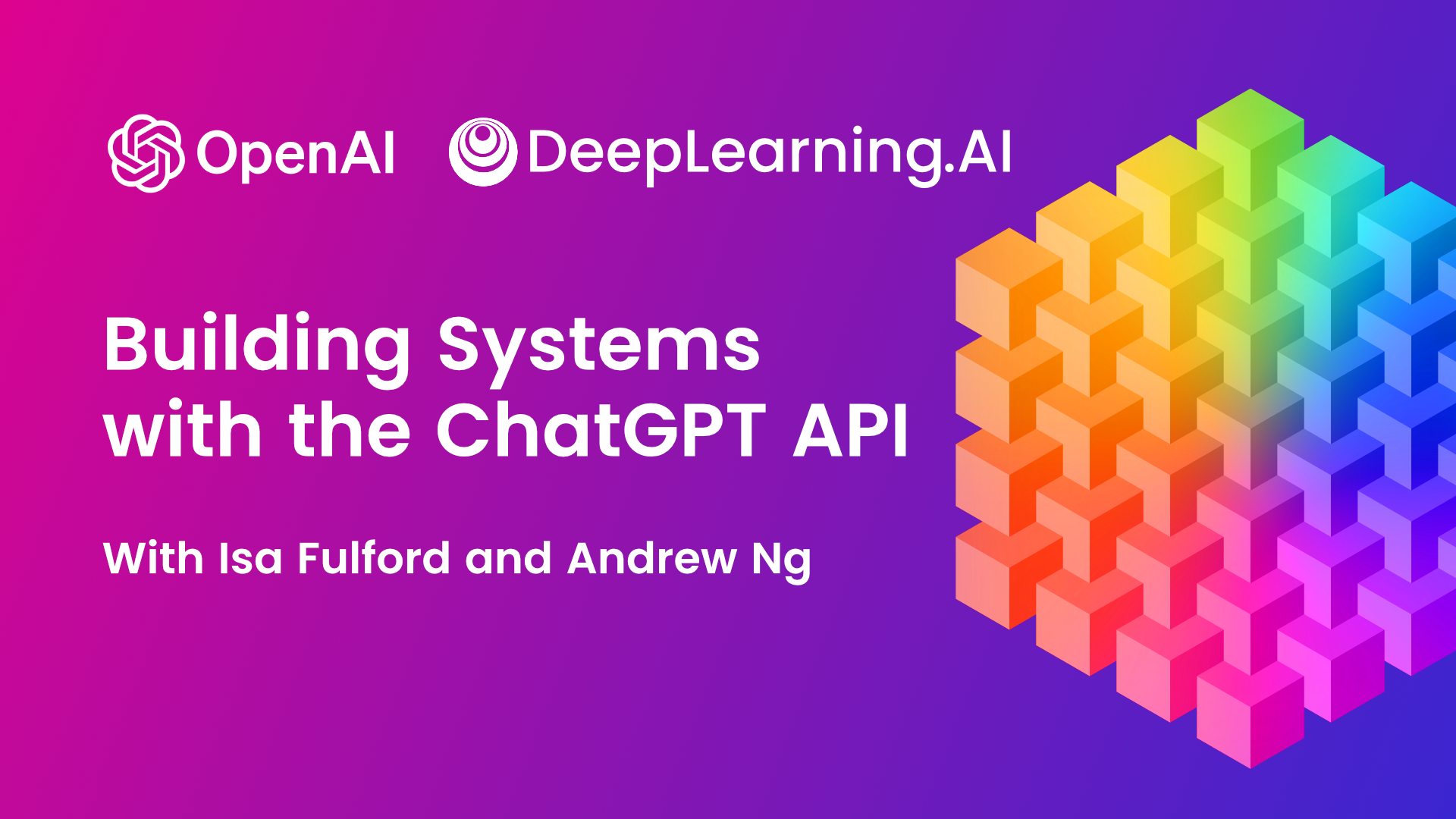 Building Systems with the ChatGPT API — Course