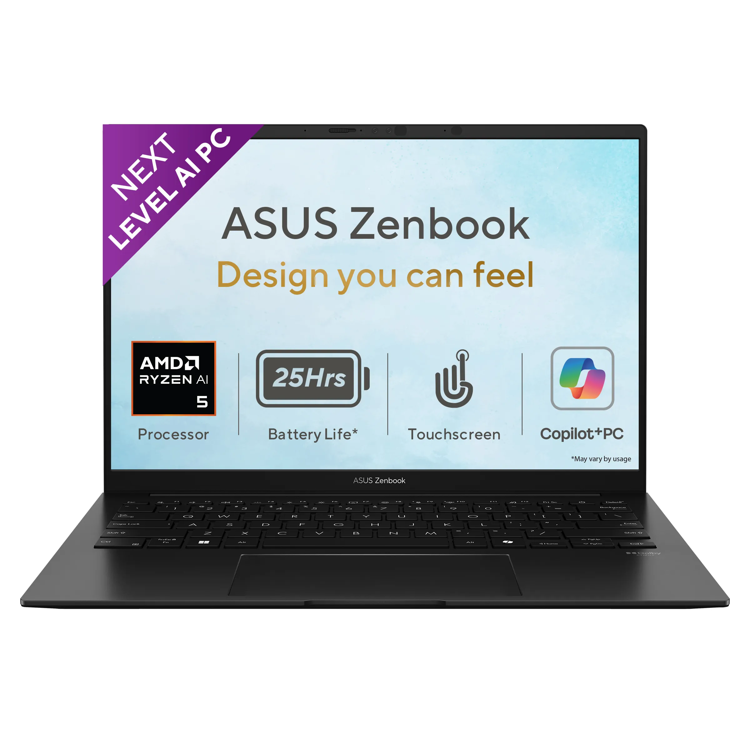 ASUS Zenbook 14 OLED Copilot+ AI Laptop (UM3406GA-QL119WS)
