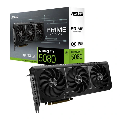 ASUS Prime GeForce RTX 5080 OC 16GB GDDR7 Graphics Card